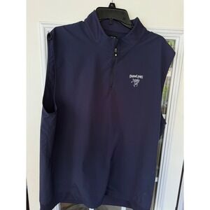 FootJoy FJ Golf Lightweight Vest Men's XL Navy Blue Performance Farmlinks logo